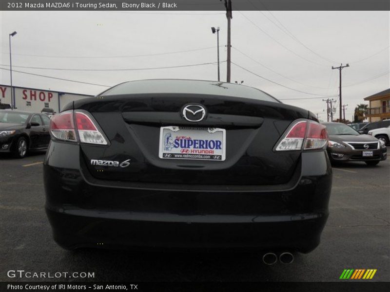 Ebony Black / Black 2012 Mazda MAZDA6 i Touring Sedan