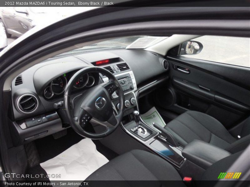 Ebony Black / Black 2012 Mazda MAZDA6 i Touring Sedan