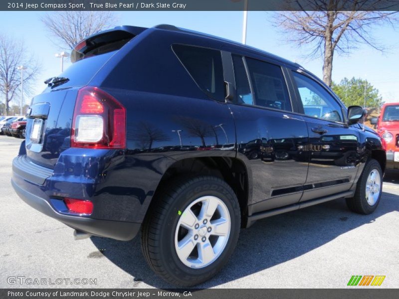 True Blue Pearl / Dark Slate Gray 2014 Jeep Compass Sport