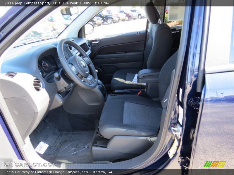 True Blue Pearl / Dark Slate Gray 2014 Jeep Compass Sport