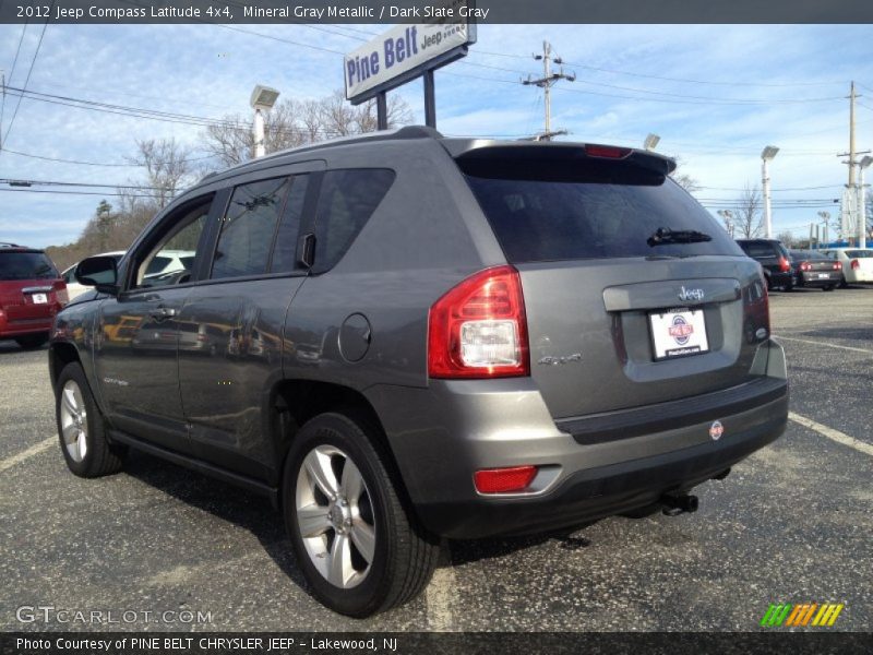 Mineral Gray Metallic / Dark Slate Gray 2012 Jeep Compass Latitude 4x4