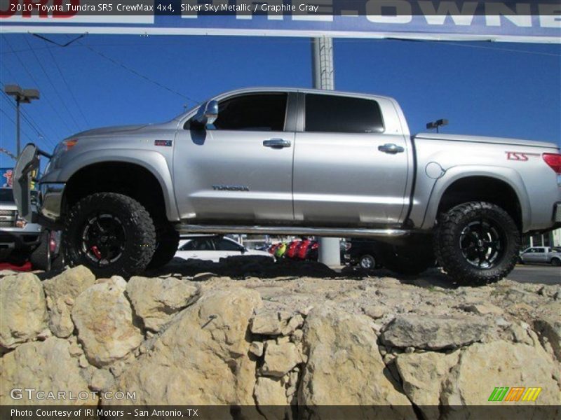 Silver Sky Metallic / Graphite Gray 2010 Toyota Tundra SR5 CrewMax 4x4