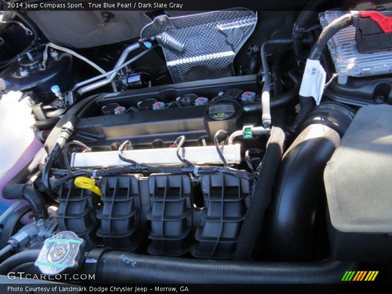 True Blue Pearl / Dark Slate Gray 2014 Jeep Compass Sport