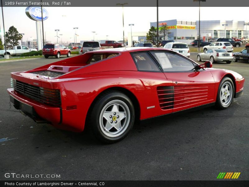 Red / Tan 1989 Ferrari Testarossa