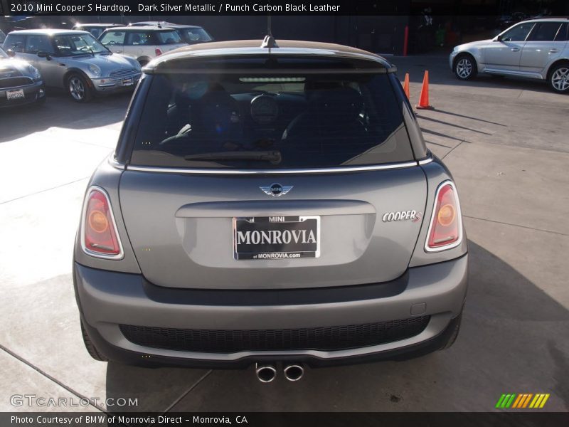 Dark Silver Metallic / Punch Carbon Black Leather 2010 Mini Cooper S Hardtop