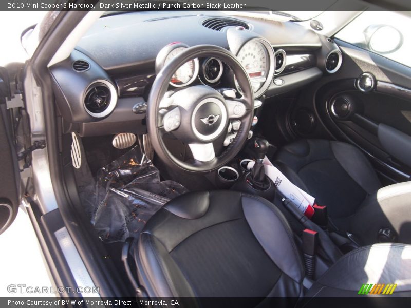 Dark Silver Metallic / Punch Carbon Black Leather 2010 Mini Cooper S Hardtop