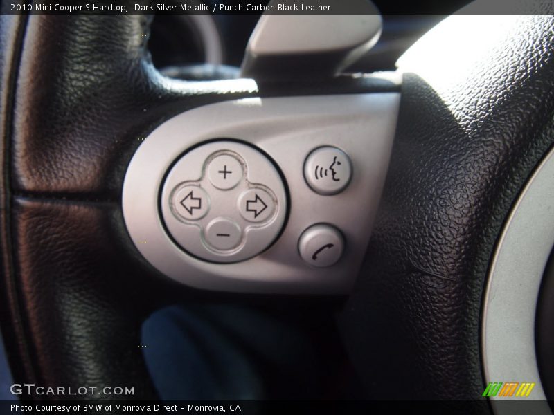 Dark Silver Metallic / Punch Carbon Black Leather 2010 Mini Cooper S Hardtop