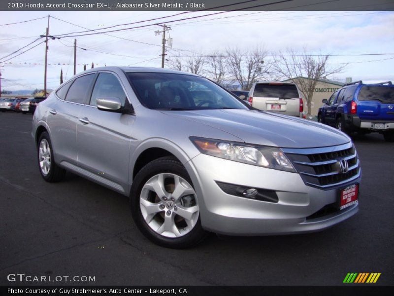 Alabaster Silver Metallic / Black 2010 Honda Accord Crosstour EX-L