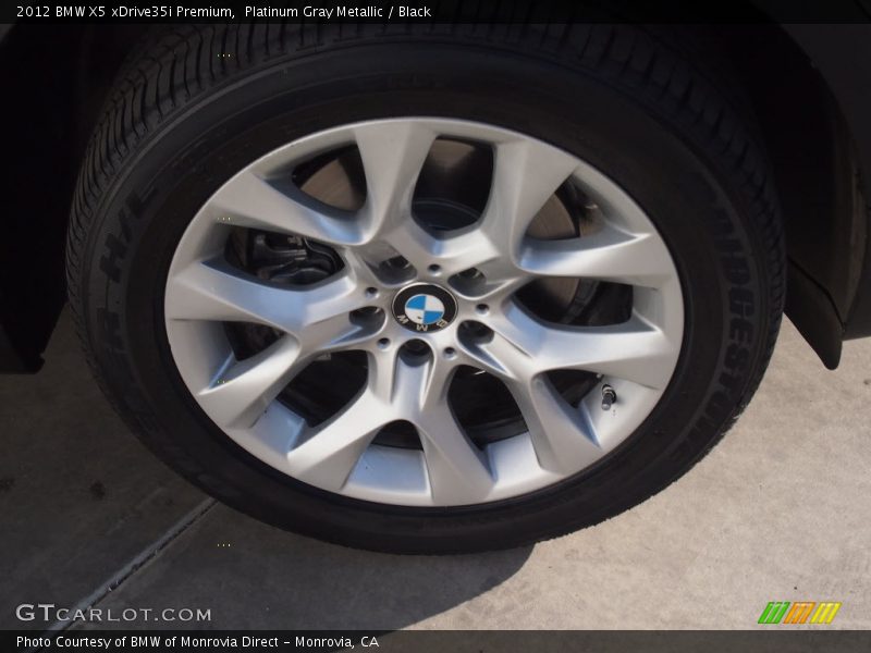 Platinum Gray Metallic / Black 2012 BMW X5 xDrive35i Premium