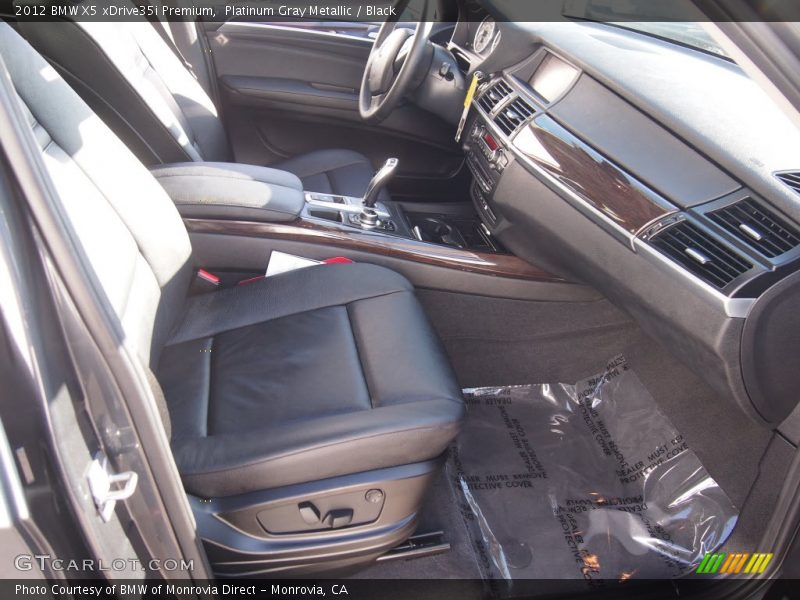 Platinum Gray Metallic / Black 2012 BMW X5 xDrive35i Premium