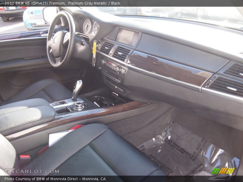Platinum Gray Metallic / Black 2012 BMW X5 xDrive35i Premium