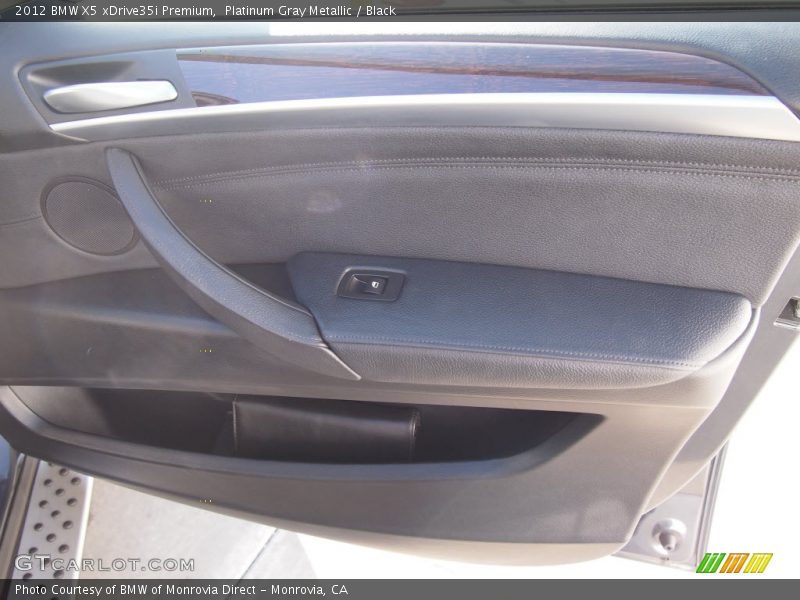 Platinum Gray Metallic / Black 2012 BMW X5 xDrive35i Premium