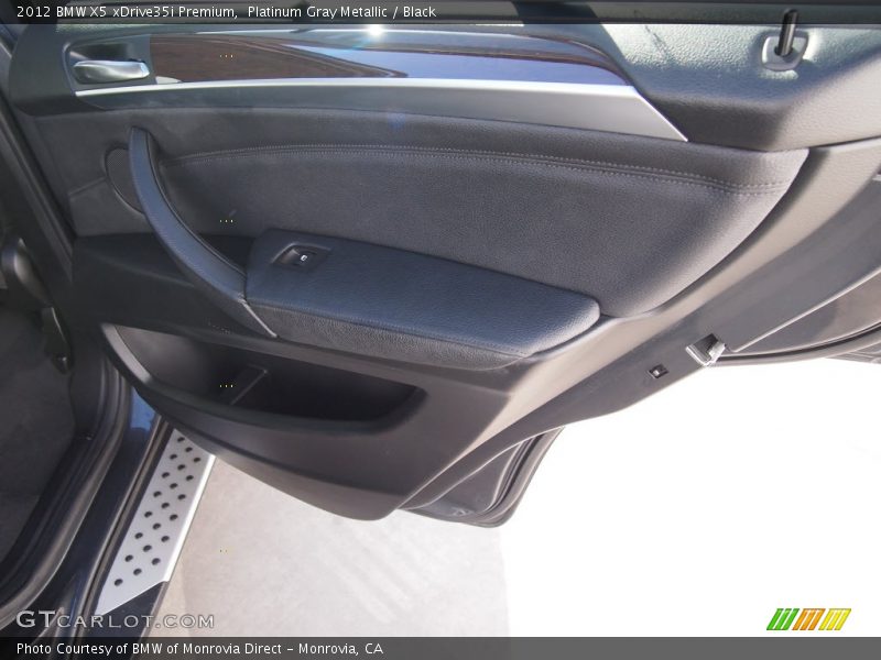 Platinum Gray Metallic / Black 2012 BMW X5 xDrive35i Premium
