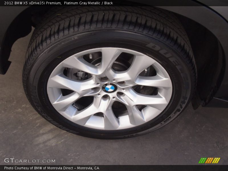 Platinum Gray Metallic / Black 2012 BMW X5 xDrive35i Premium