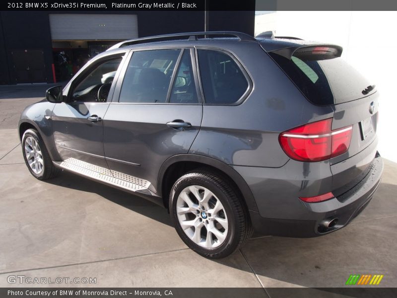 Platinum Gray Metallic / Black 2012 BMW X5 xDrive35i Premium