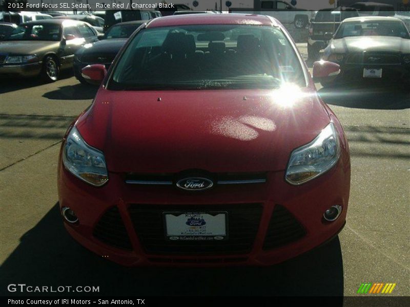 Race Red / Charcoal Black 2012 Ford Focus SEL Sedan