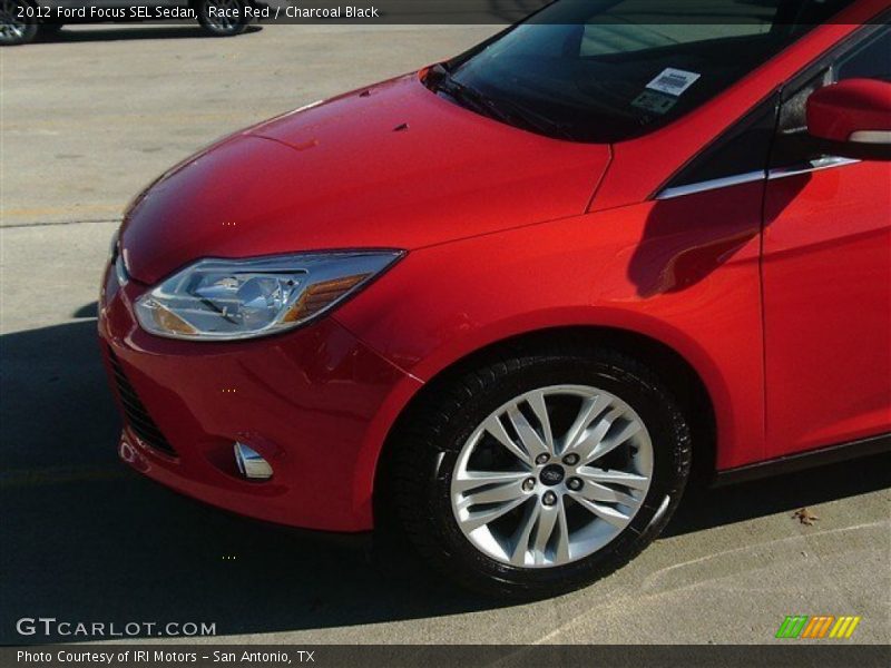 Race Red / Charcoal Black 2012 Ford Focus SEL Sedan