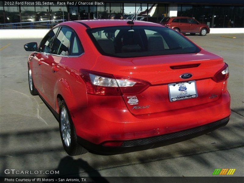 Race Red / Charcoal Black 2012 Ford Focus SEL Sedan