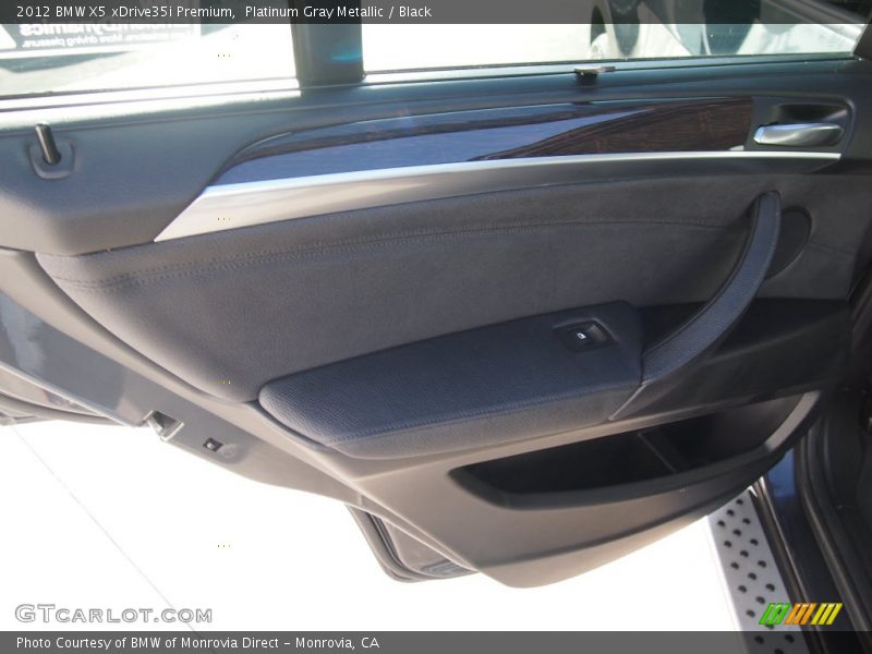 Platinum Gray Metallic / Black 2012 BMW X5 xDrive35i Premium