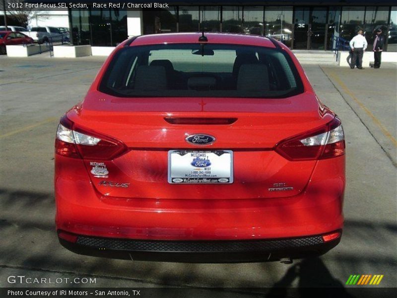 Race Red / Charcoal Black 2012 Ford Focus SEL Sedan