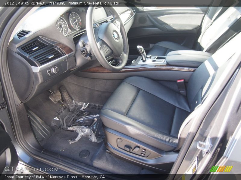 Platinum Gray Metallic / Black 2012 BMW X5 xDrive35i Premium