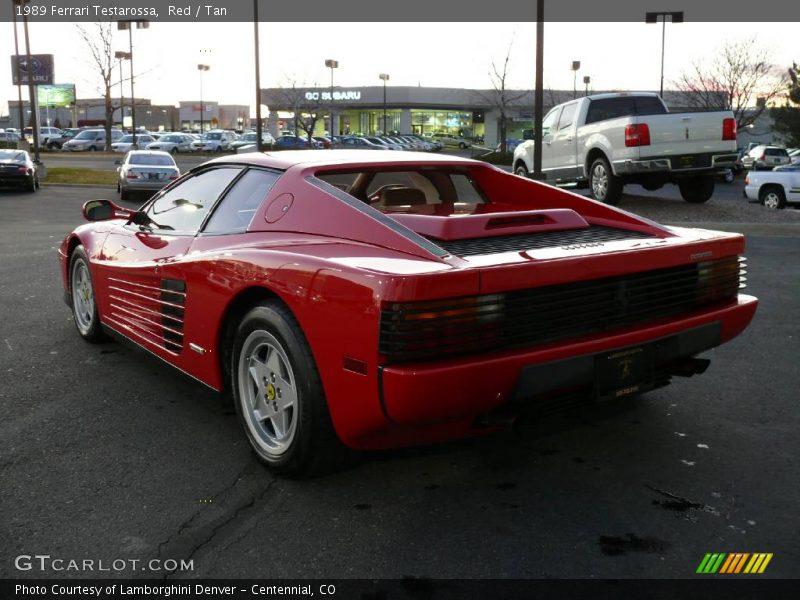 Red / Tan 1989 Ferrari Testarossa