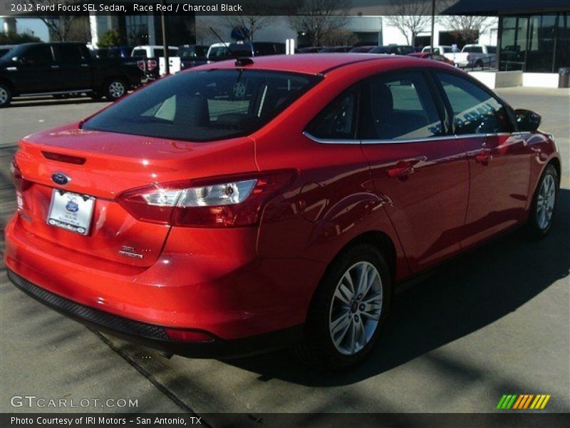 Race Red / Charcoal Black 2012 Ford Focus SEL Sedan