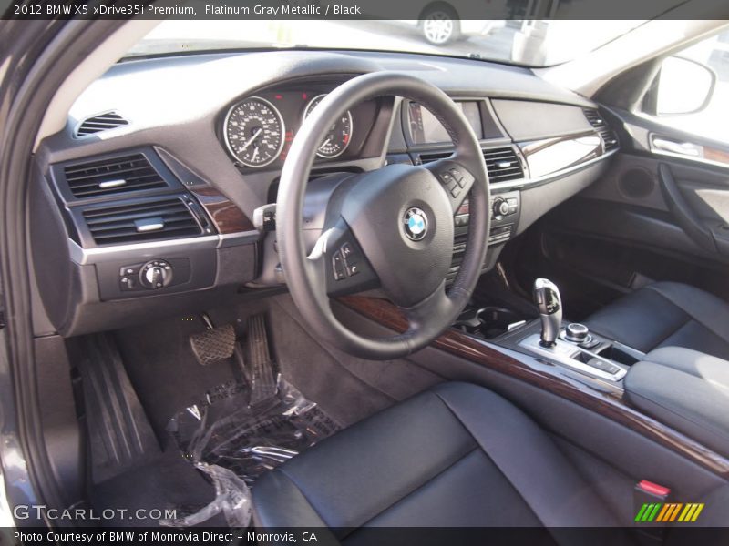 Platinum Gray Metallic / Black 2012 BMW X5 xDrive35i Premium