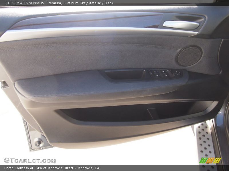 Platinum Gray Metallic / Black 2012 BMW X5 xDrive35i Premium