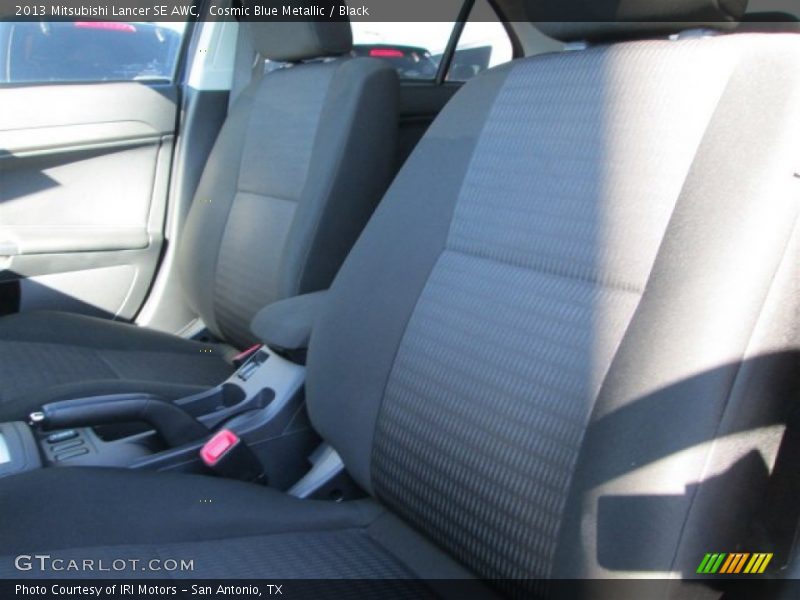 Cosmic Blue Metallic / Black 2013 Mitsubishi Lancer SE AWC