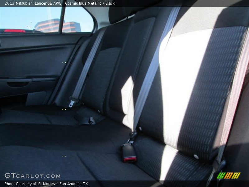 Cosmic Blue Metallic / Black 2013 Mitsubishi Lancer SE AWC