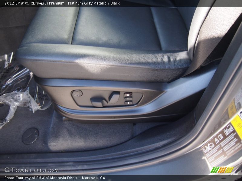 Platinum Gray Metallic / Black 2012 BMW X5 xDrive35i Premium