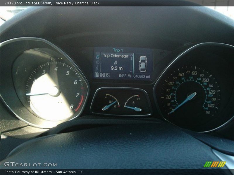 Race Red / Charcoal Black 2012 Ford Focus SEL Sedan