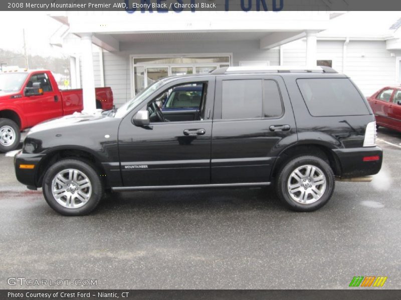 Ebony Black / Charcoal Black 2008 Mercury Mountaineer Premier AWD