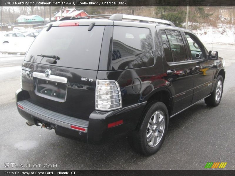 Ebony Black / Charcoal Black 2008 Mercury Mountaineer Premier AWD