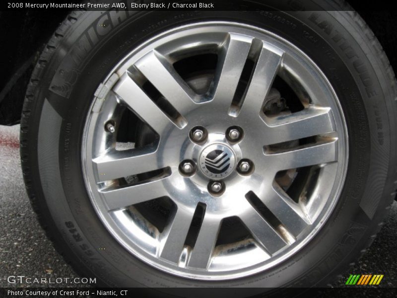 Ebony Black / Charcoal Black 2008 Mercury Mountaineer Premier AWD