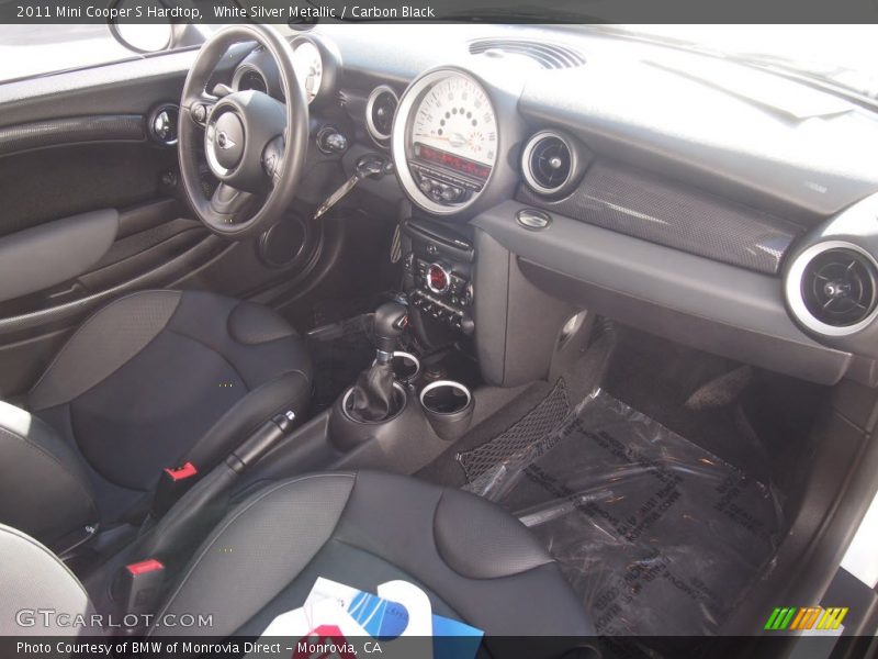 White Silver Metallic / Carbon Black 2011 Mini Cooper S Hardtop