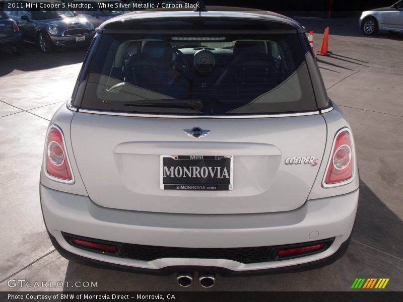 White Silver Metallic / Carbon Black 2011 Mini Cooper S Hardtop