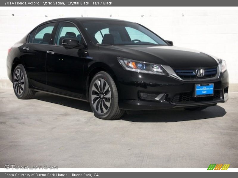 Crystal Black Pearl / Black 2014 Honda Accord Hybrid Sedan