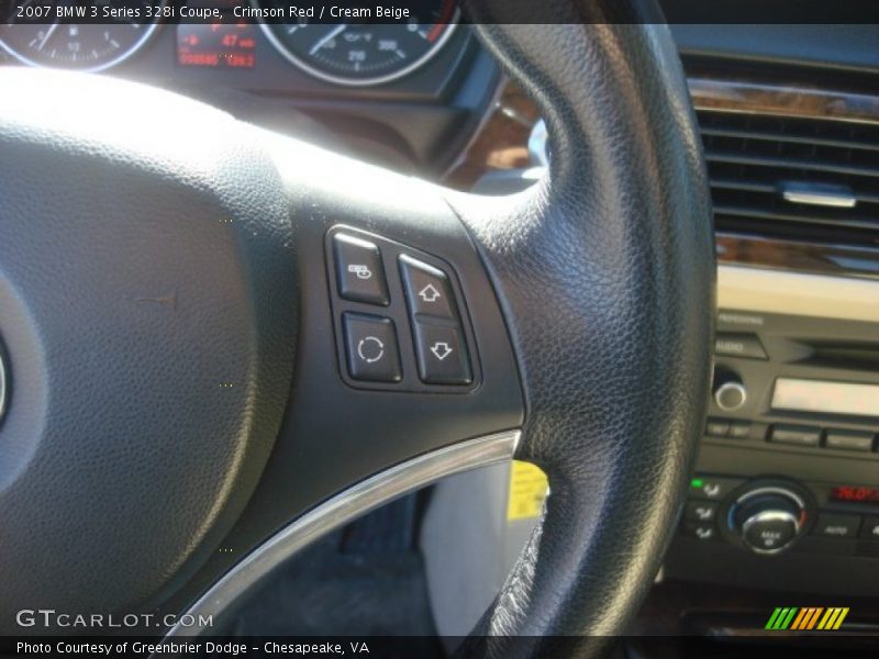 Crimson Red / Cream Beige 2007 BMW 3 Series 328i Coupe