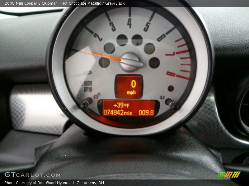 Hot Chocolate Metallic / Grey/Black 2008 Mini Cooper S Clubman