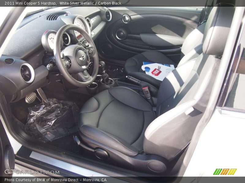 White Silver Metallic / Carbon Black 2011 Mini Cooper S Hardtop