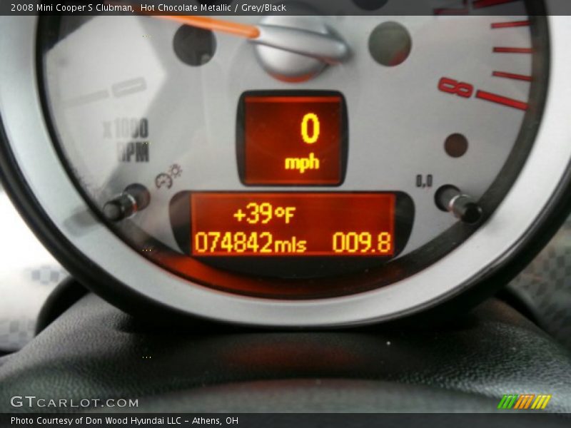 Hot Chocolate Metallic / Grey/Black 2008 Mini Cooper S Clubman