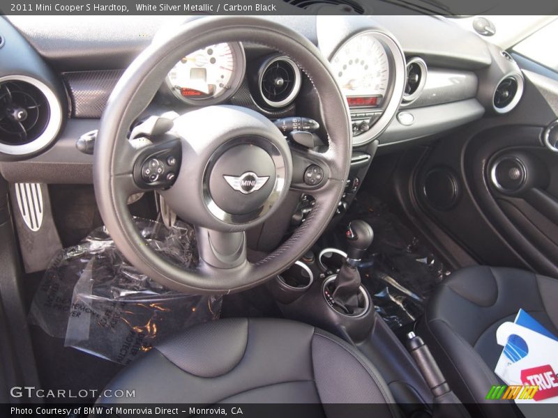 White Silver Metallic / Carbon Black 2011 Mini Cooper S Hardtop