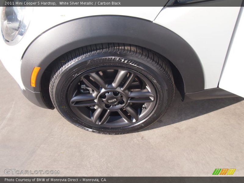 White Silver Metallic / Carbon Black 2011 Mini Cooper S Hardtop