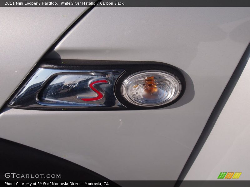 White Silver Metallic / Carbon Black 2011 Mini Cooper S Hardtop
