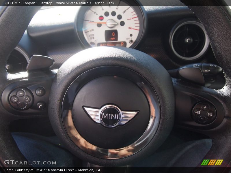 White Silver Metallic / Carbon Black 2011 Mini Cooper S Hardtop