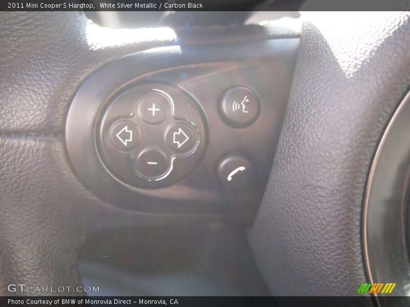 White Silver Metallic / Carbon Black 2011 Mini Cooper S Hardtop