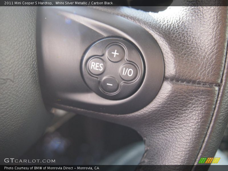 White Silver Metallic / Carbon Black 2011 Mini Cooper S Hardtop