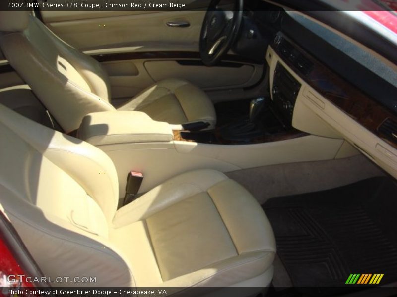 Crimson Red / Cream Beige 2007 BMW 3 Series 328i Coupe